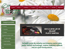 Tablet Screenshot of gardenservis-zajicova.cz